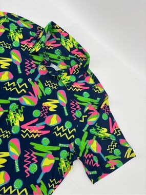 Chubbies The Backhand Winner Performance Polo Men's Size L Pickleball